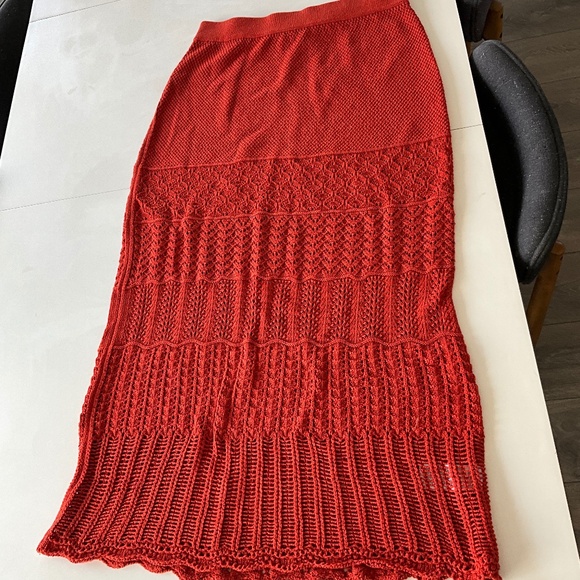 Madewell Pointelle stitch crocheted maxi skirt XL - brand new but tags removed. - Picture 2 of 3